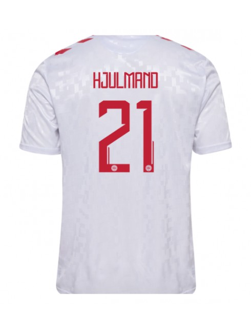 Danska Morten Hjulmand #21 Gostujuci Dres EP 2024 Kratak Rukavima Danska Morten Hjulmand #21 Gostujuci Dres EP 2024 Kratak Rukavima